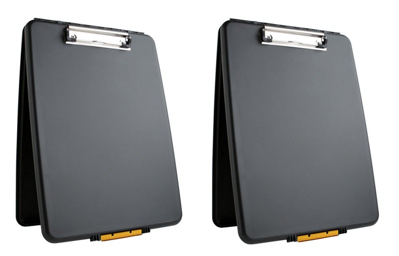 Dexas 1517-912PK Slimcase Storage Clipboard, Set of Two, Black, 2 Piece